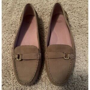 UGG Women’s Beige Loafers – Size 8